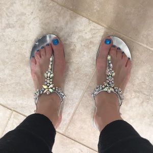 Silver Sandals